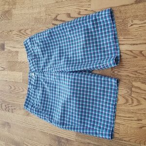 (2) Nike Golf Dri-Fit Colorful Plaid Loose Fit Athletic Shorts Athleisure Active